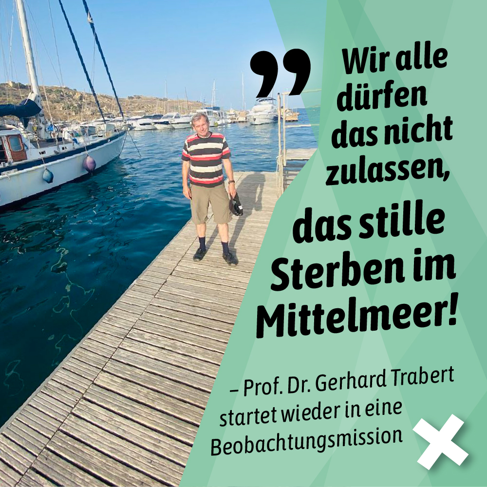 Flyer Prof. Dr. Trabert - Beobachtungsmission Mittelmeer